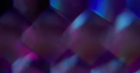 Volumetric cubes blur geometric reflection neon Stock Footage 339773805