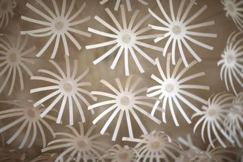 Volumetric decorative element in the interior. Stock Photos