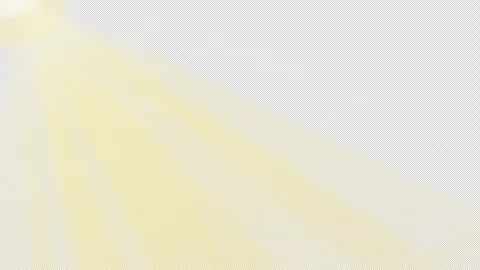 Volumetric God Rays Light Beams Sweeping Overlay with warm golden 4K Alpha Vídeos de archivo 346126331
