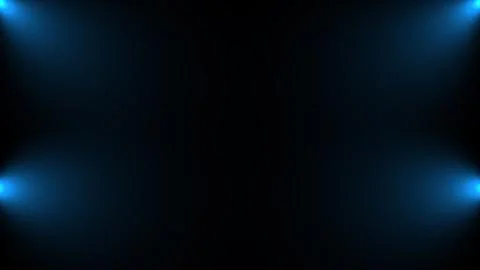 Volumetric lights in the dark, computer generated. 3d render of spotlight beams Stock Illustration