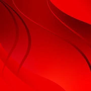 Volumetric lines on a red background - panoramic Vector background Stock Illustration