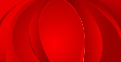 Volumetric lines on a red background - panoramic Vector background Stock Illustration