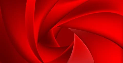 Volumetric lines on a red background - panoramic Vector background Stock Illustration