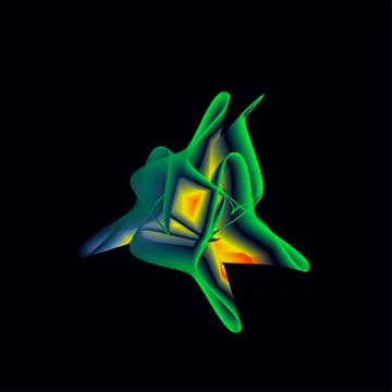 Volumetric pattern of paper Stock Illustration