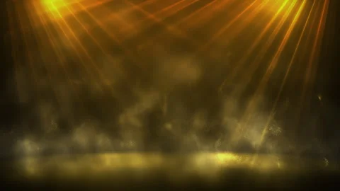 Volumetric Theater Light Rays in Atmospheric Haze Loop Stock Footage 345567233