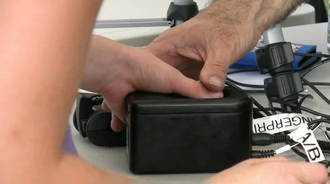 Voluntary child identification program Stock Footage 97474