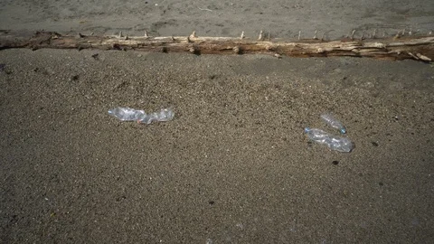 A volunteer cleans the sea Stock Footage 111363699