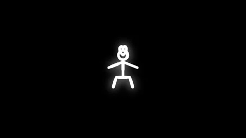 Volunteer Line Icon Animation Loop Black Background Stock Footage 337927556