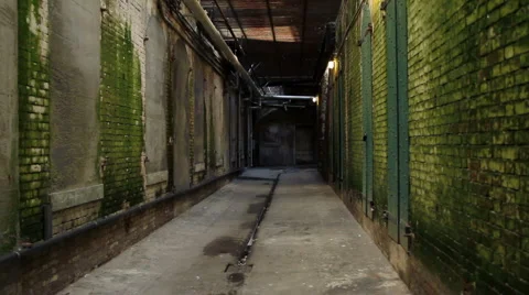 Volunteer walking in Alcatraz Stock Footage 1101100