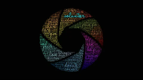 Volunteer Word Cloud Stock Footage 147927765