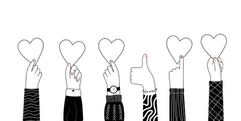 Volunteering and donations Stock Illustration