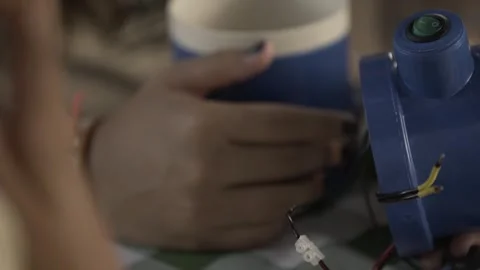 Volunteers Assembling Litro de Luz Solar Bottle Light, Conde, Paraíba Stock Footage 320571778