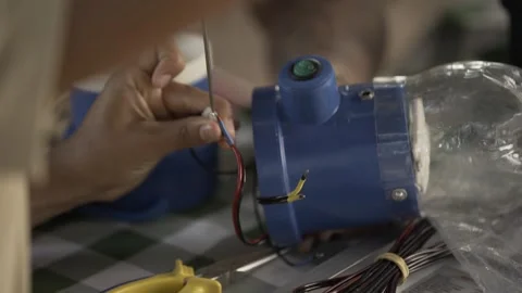 Volunteers Assembling Litro de Luz Solar Bottle Light, Conde, Paraíba Stock Footage 320571840