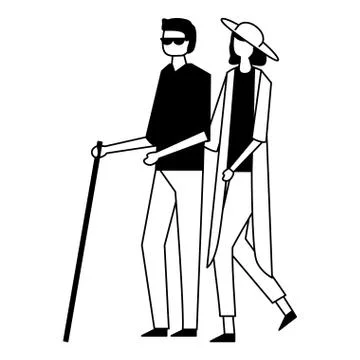 Volunteers help work Stock Illustration