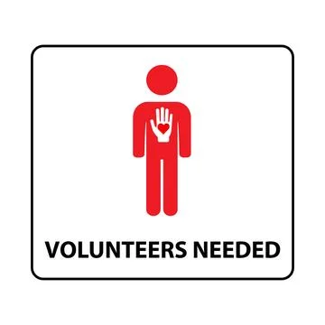 Volunteers needed Stock Illustration
