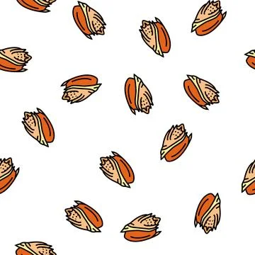 Volute sea shell beach vector seamless pattern Stock Illustration