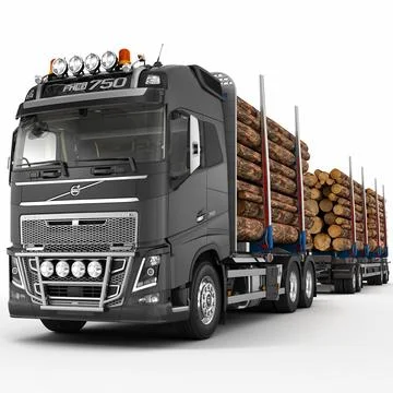 Volvo FH 2013 Timber 3D Model