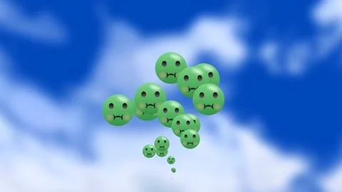 Vomiting emoji Stock Footage 197530624