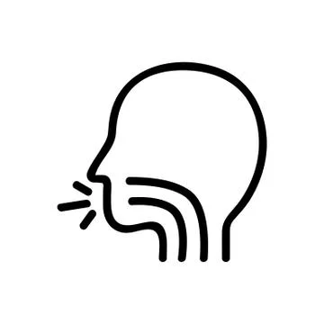 Vomiting icon vector. Isolated contour symbol illustration イラスト素材