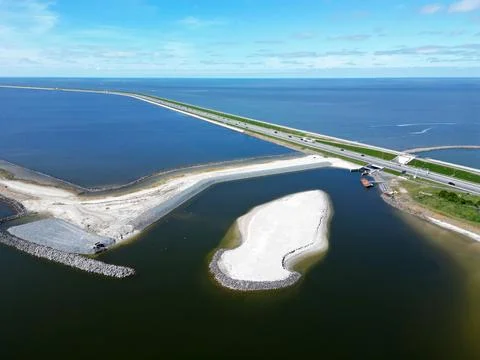 Vonstruction of a fish migration passage Stock Photos