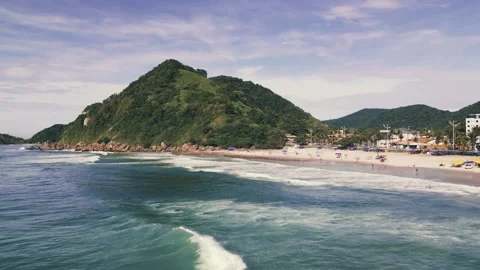 Vôo Tombo Guarujá Video stock 231323780