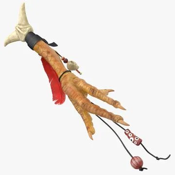 Voodoo Chicken Foot Charm 3D Model