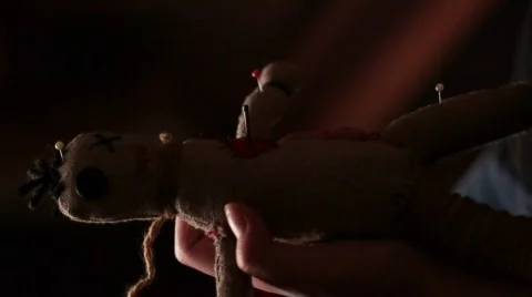 Voodoo doll black magic Stock-Footage 756635