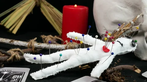 A voodoo doll Stock Footage 234981555