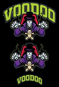 Voodoo Team Mascot Stock Illustration