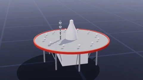 Vor dme air traffic 3d loop 3D animation seamless loop 動画素材 341779450