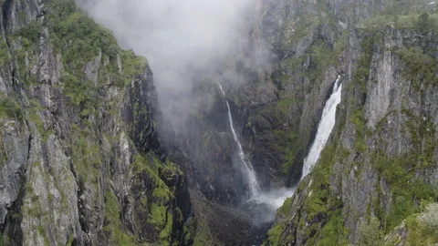 The Voringsfossen Waterfall Stock Footage 89223186