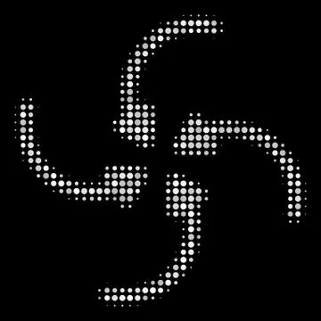 Vortex Arrows Halftone Icon Stock Illustration