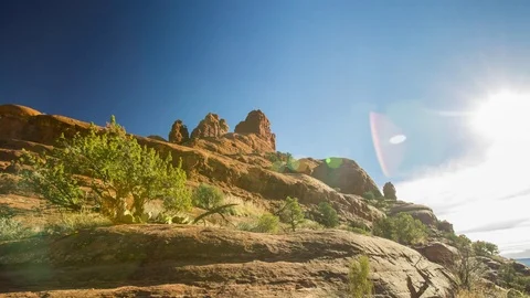 Vortex: Bell Rock during Day with Clouds Stock Footage 71154905