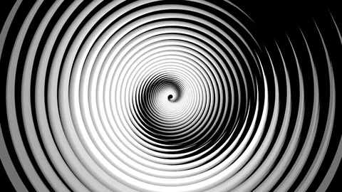 Vortex black and white Stock Footage 98681705