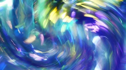 A vortex of blue lights glare flashes and reflections. Abstract futuristic Stock Photos