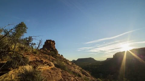 Vortex: Boynton Canyon with Clouds during Sunset Stock-Footage 70953470