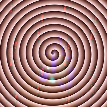 Vortex in cacao Stock Illustration