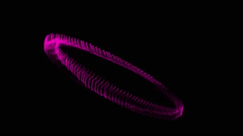 Vortex circle front CG particle motion graphics Stock Footage 199950170