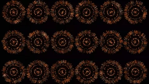Vortex circle front CG particle motion graphics Video stock 199952534