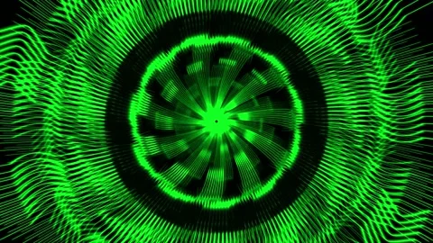 Vortex circle front CG particle motion graphics Video stock 199952676