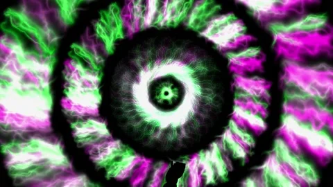 Vortex circle front CG particle motion graphics Stock Footage 199953082