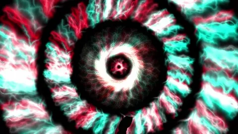 Vortex circle front CG particle motion graphics Video stock 199953157