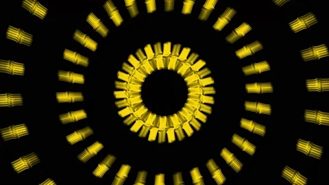 Vortex circle front CG particle motion graphics Video stock 199953377