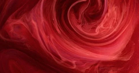 Vortex cloud paint water blend red haze ink steam Stock Illustration