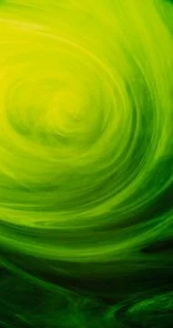 Vortex cloud paint water blend green ink steam Foto stock
