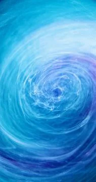 Vortex cloud paint water blend blue haze ink steam Foto stock
