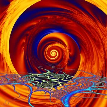 Vortex of colors Stock Illustration