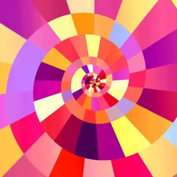 Vortex design with pastel colors. Web pattern. Cool funky render. Full pic. Stock Illustration