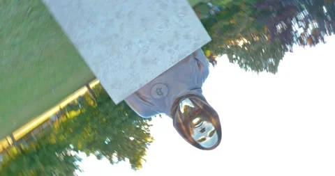 Vortex effect on Bitcoin creator Satoshi Nakamoto statue in Graphisoft Stock Footage 161492708