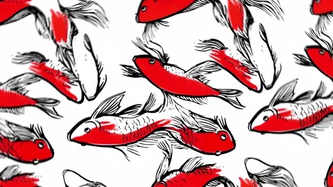 Vortex Fish Dance – Rotation Motion Stock Footage 306520299